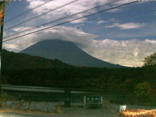 西湖からの富士山