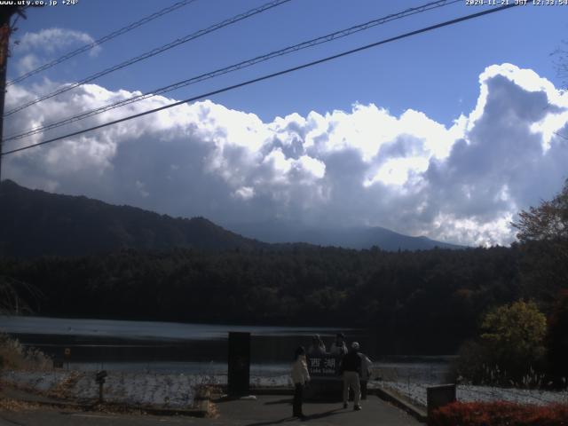 西湖からの富士山