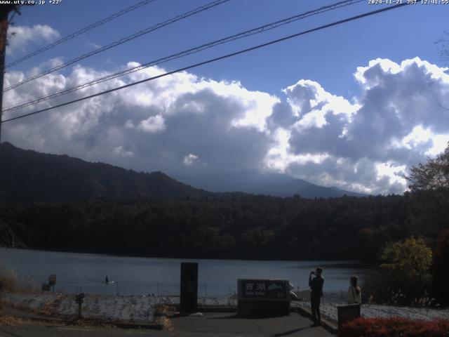 西湖からの富士山