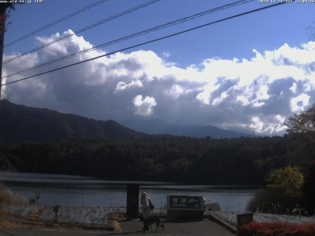 西湖からの富士山