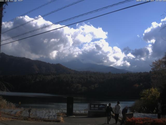 西湖からの富士山