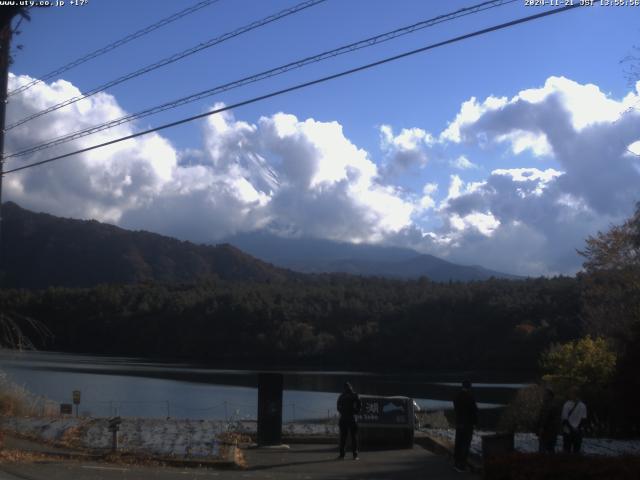 西湖からの富士山