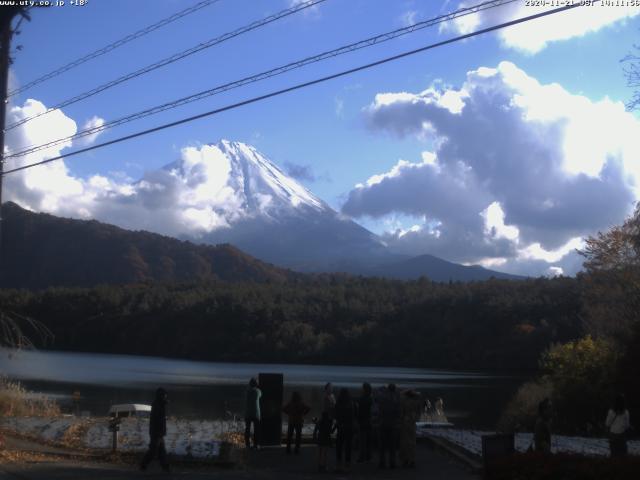 西湖からの富士山