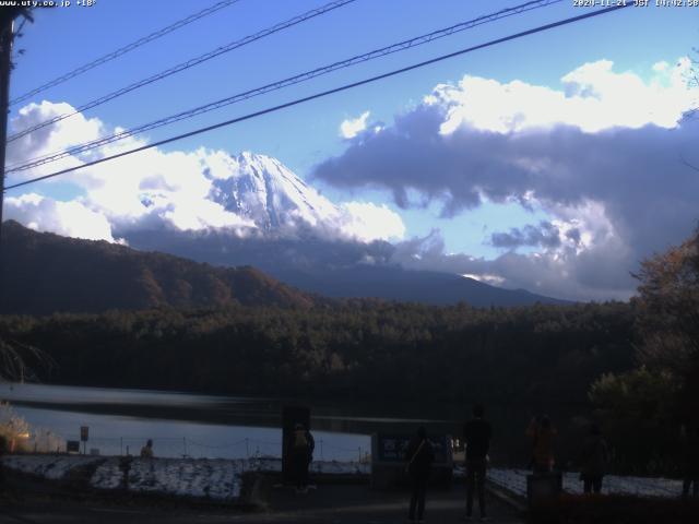 西湖からの富士山