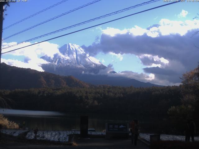 西湖からの富士山