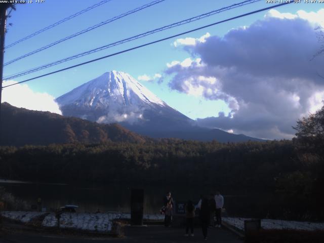 西湖からの富士山