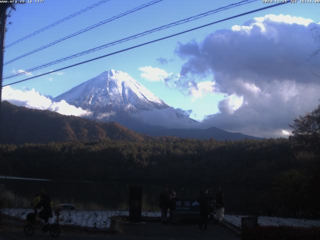 西湖からの富士山