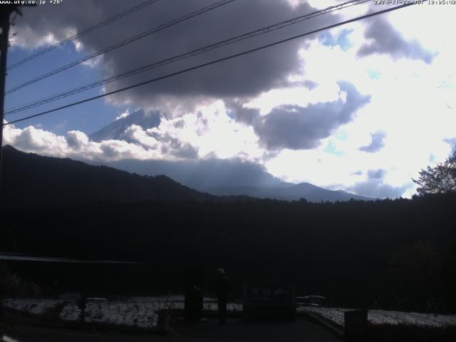 西湖からの富士山