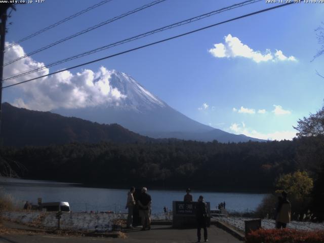 西湖からの富士山