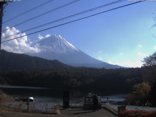 西湖からの富士山