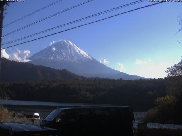 西湖からの富士山