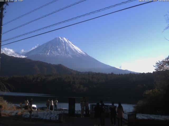 西湖からの富士山