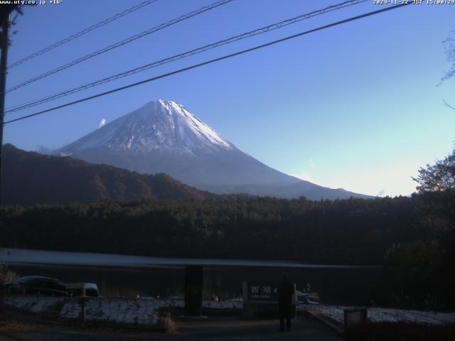 西湖からの富士山