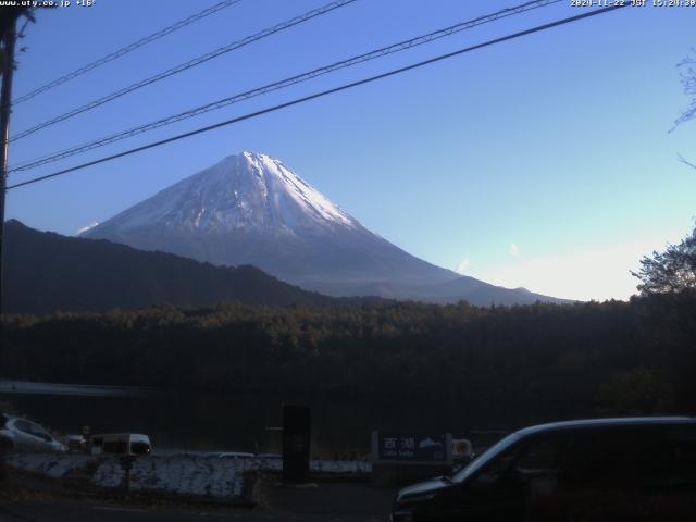 西湖からの富士山