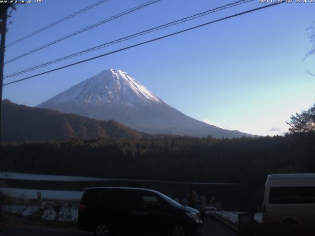 西湖からの富士山