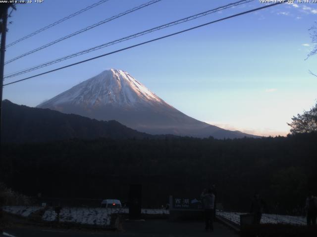 西湖からの富士山