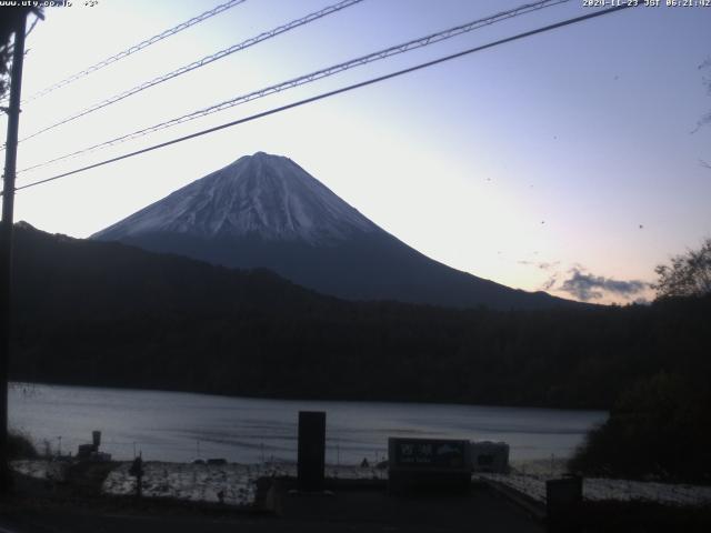 西湖からの富士山