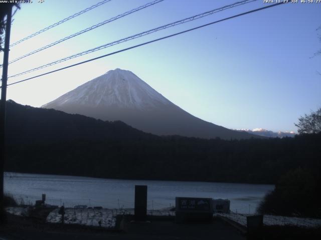 西湖からの富士山