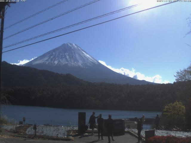 西湖からの富士山