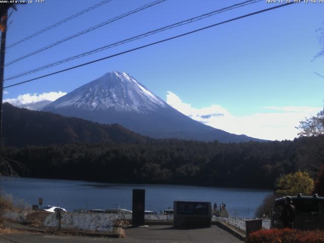 西湖からの富士山