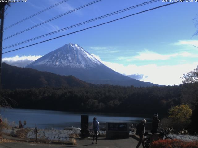 西湖からの富士山