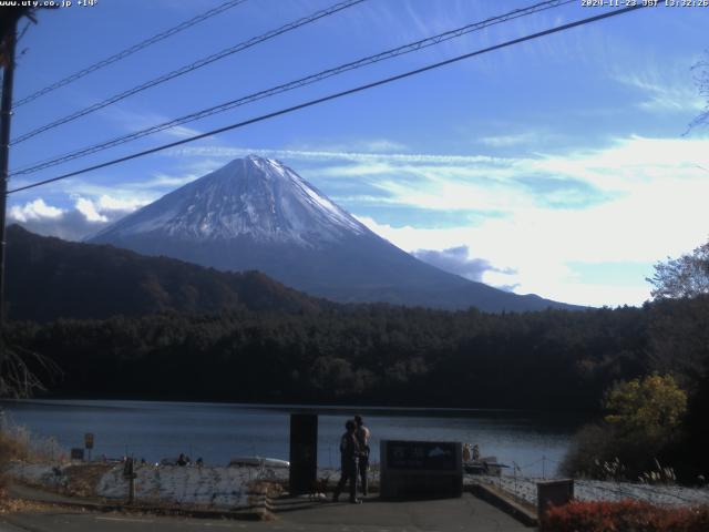 西湖からの富士山