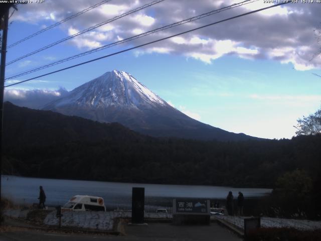 西湖からの富士山