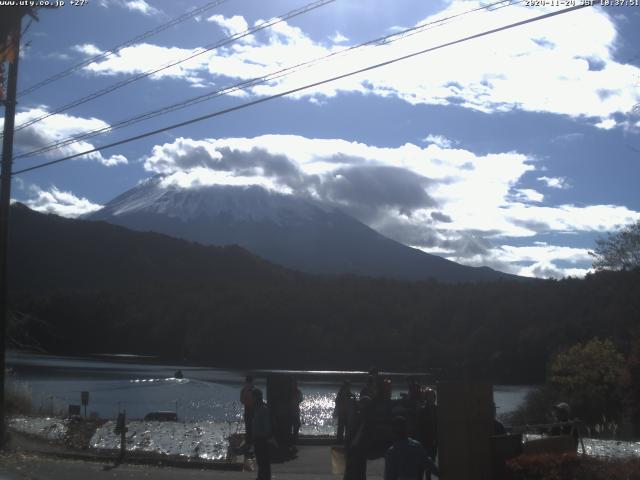 西湖からの富士山