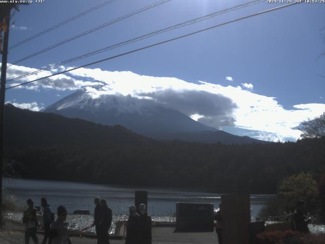 西湖からの富士山