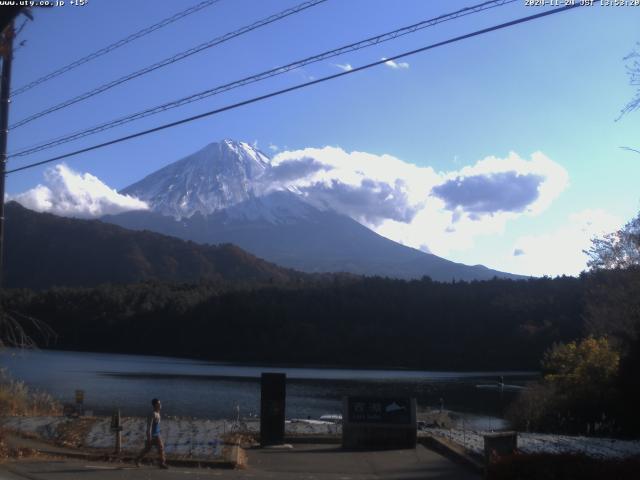 西湖からの富士山