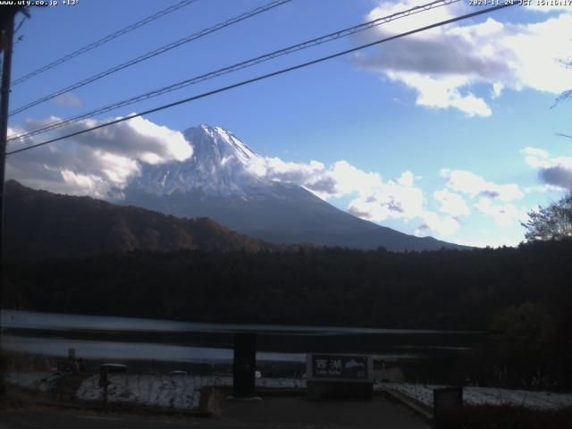 西湖からの富士山