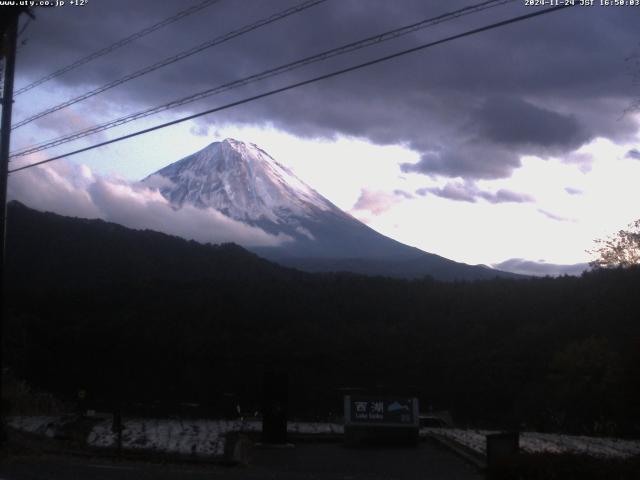 西湖からの富士山