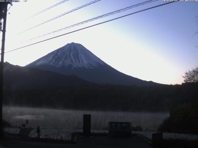 西湖からの富士山