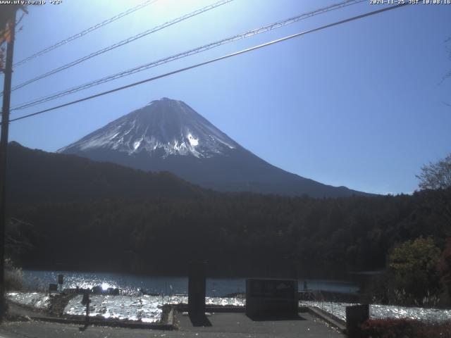 西湖からの富士山