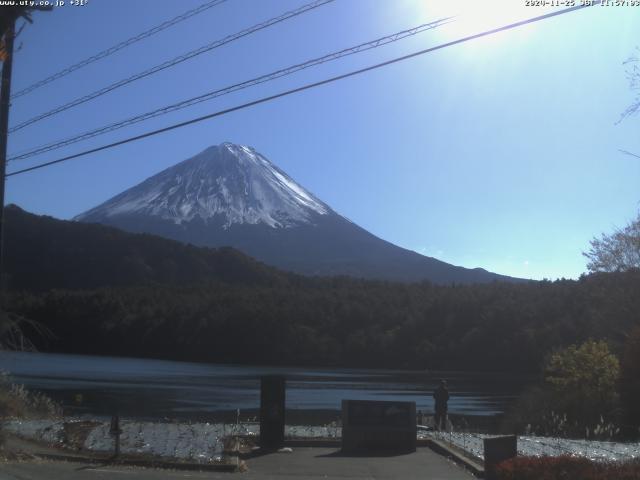 西湖からの富士山