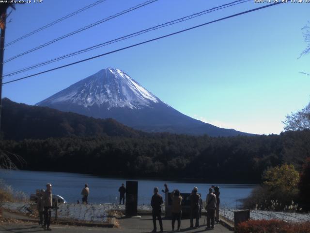 西湖からの富士山