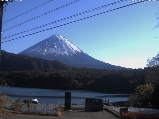 西湖からの富士山