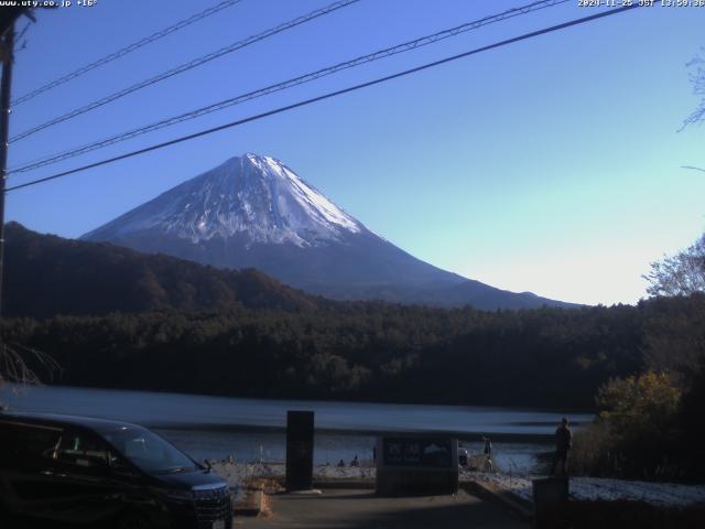 西湖からの富士山