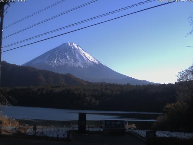 西湖からの富士山