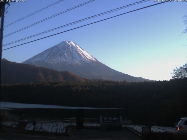 西湖からの富士山