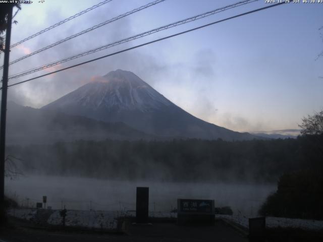 西湖からの富士山