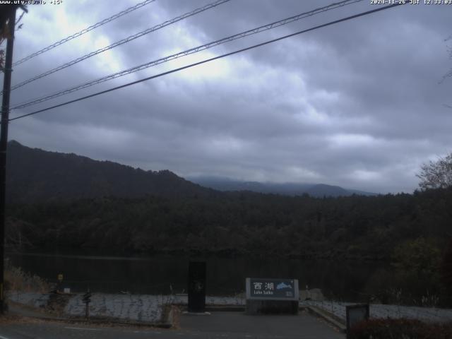 西湖からの富士山