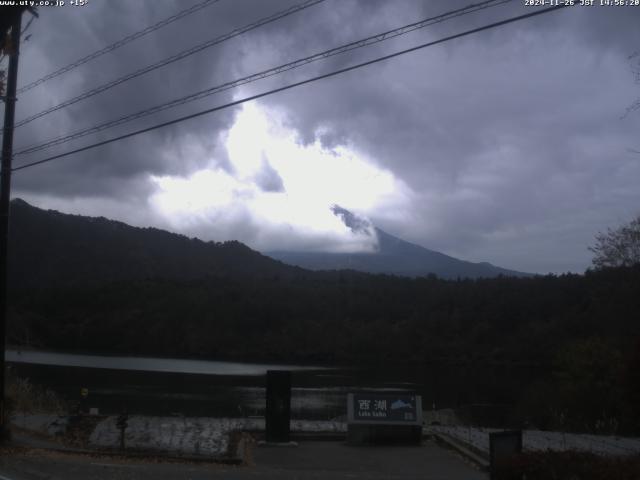 西湖からの富士山