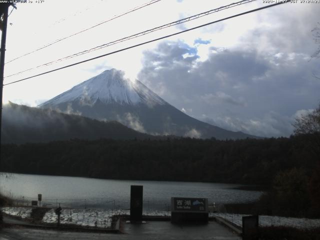 西湖からの富士山