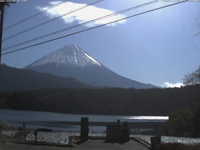 西湖からの富士山