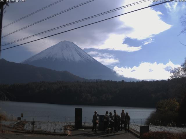 西湖からの富士山