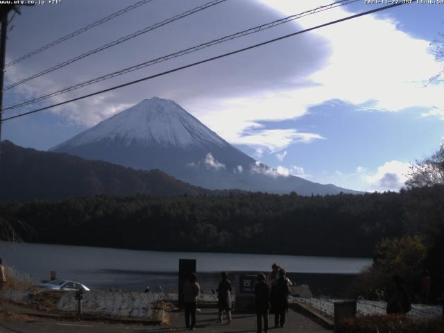 西湖からの富士山