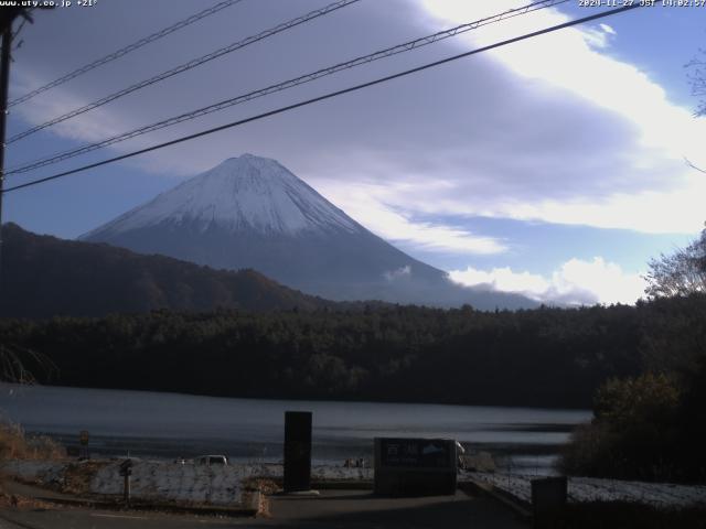 西湖からの富士山