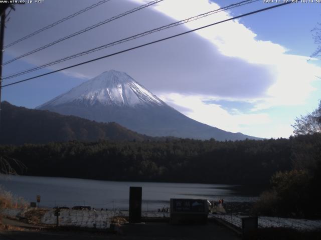 西湖からの富士山