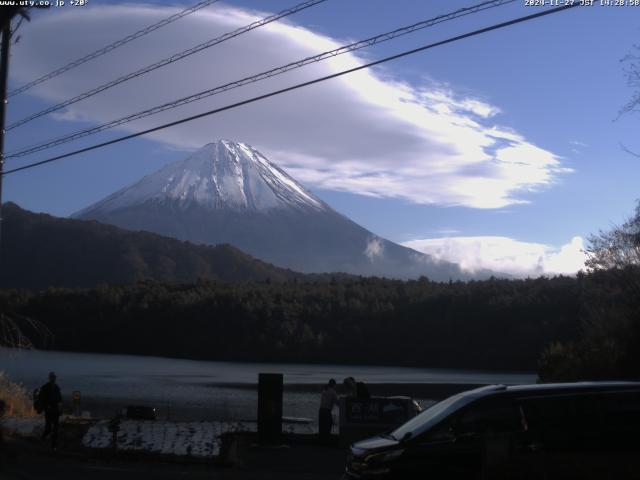 西湖からの富士山